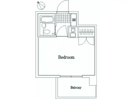 ヴエラハイツ鶴見(ワンルーム/3階)の間取り写真