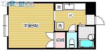 コンソートY(1K/4階)の間取り写真