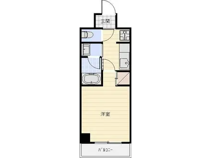 IS常盤(1K/2階)の間取り写真