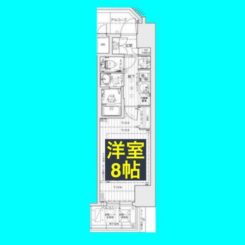 エステムコート名古屋グランツ(1K/5階)の間取り写真