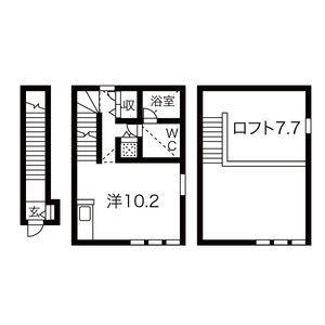 コレクション名駅西(ワンルーム/2階)の間取り写真