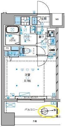 GENOVIA大島駅SKYGARDEN(1K/3階)の間取り写真
