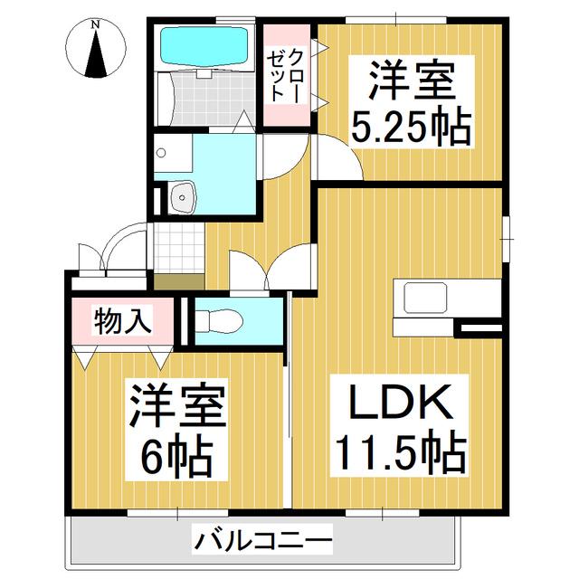 ベースプランニングII(2LDK/2階)の間取り写真