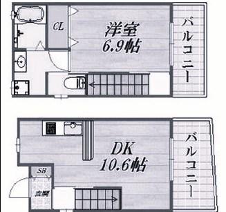 ワコーレヴィアノ垂水舞子台(1LDK/1階)の間取り写真