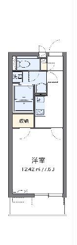クレイノエルズ東湊(1K/3階)の間取り写真
