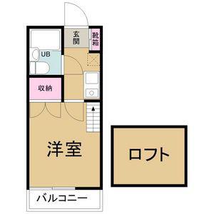 リード岡崎日名南(1K/1階)の間取り写真