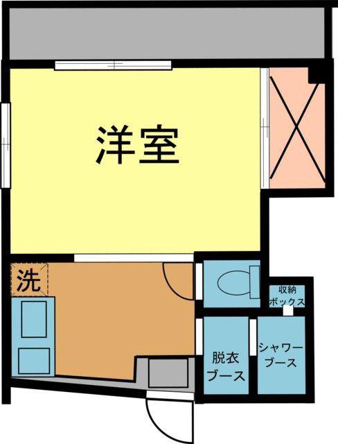 片山第二ビル(ワンルーム/3階)の間取り写真