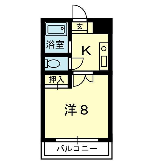 NWビル(1K/3階)の間取り写真