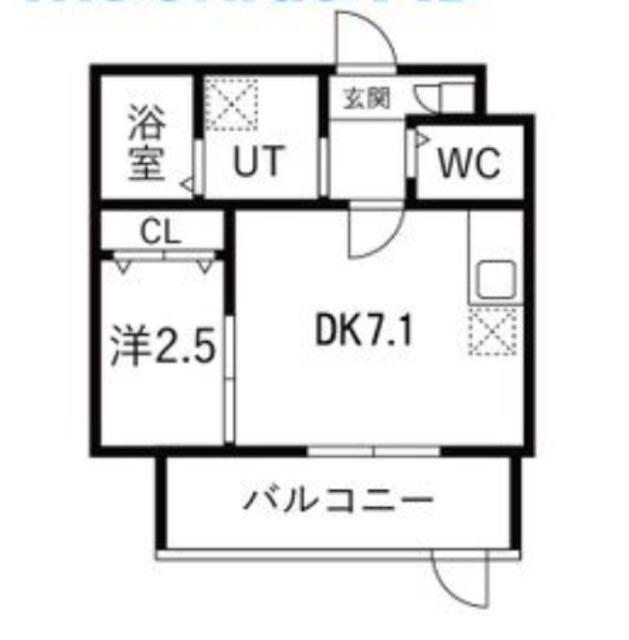 大浜北町シーエム・シス(2K/4階)の間取り写真