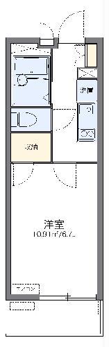 レオパレスT&K(1K/3階)の間取り写真
