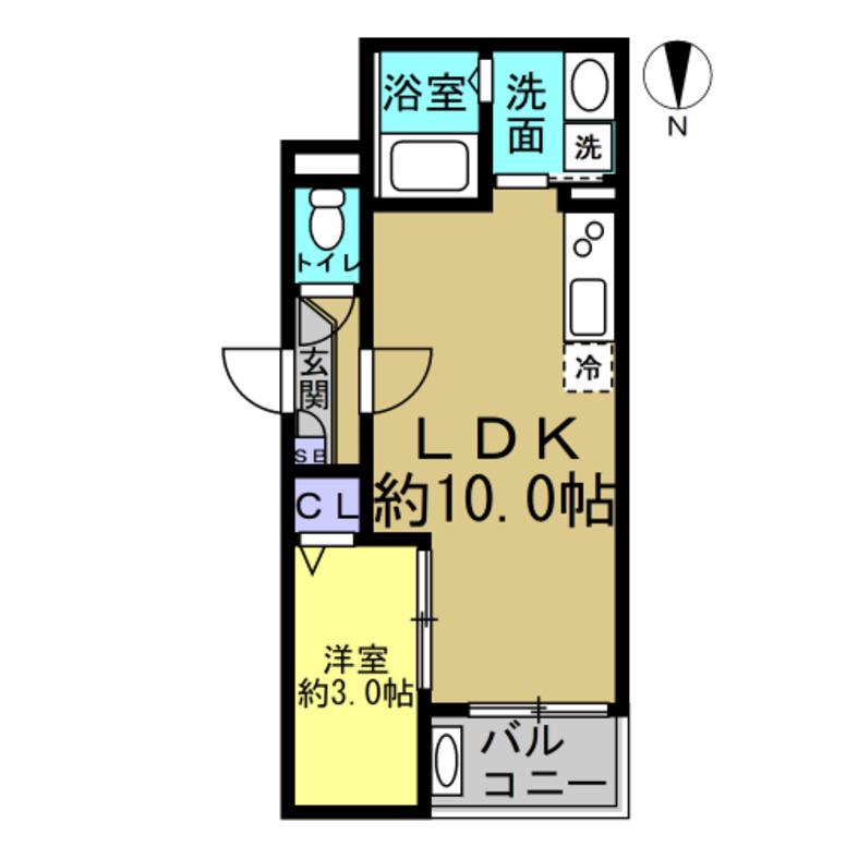 JACK YAMATOII(1LDK/1階)の間取り写真