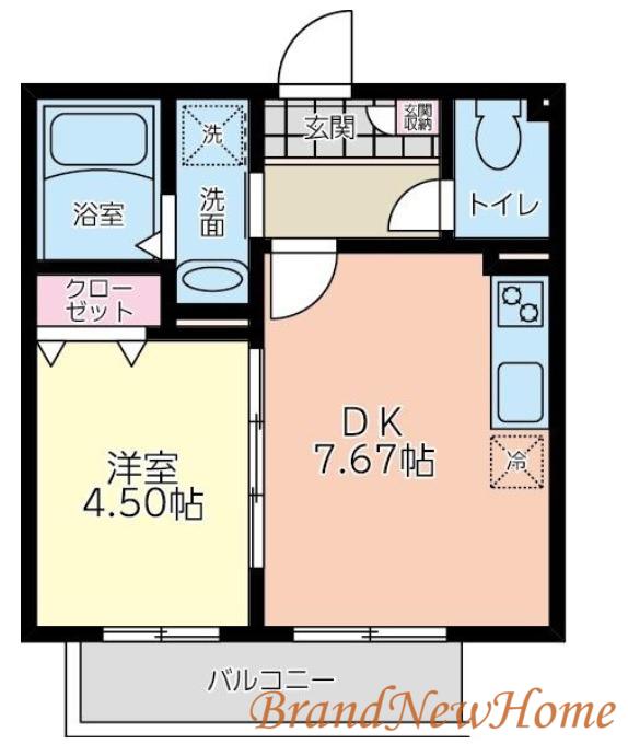 APPLE BLOSSOM中百舌鳥(1DK/1階)の間取り写真