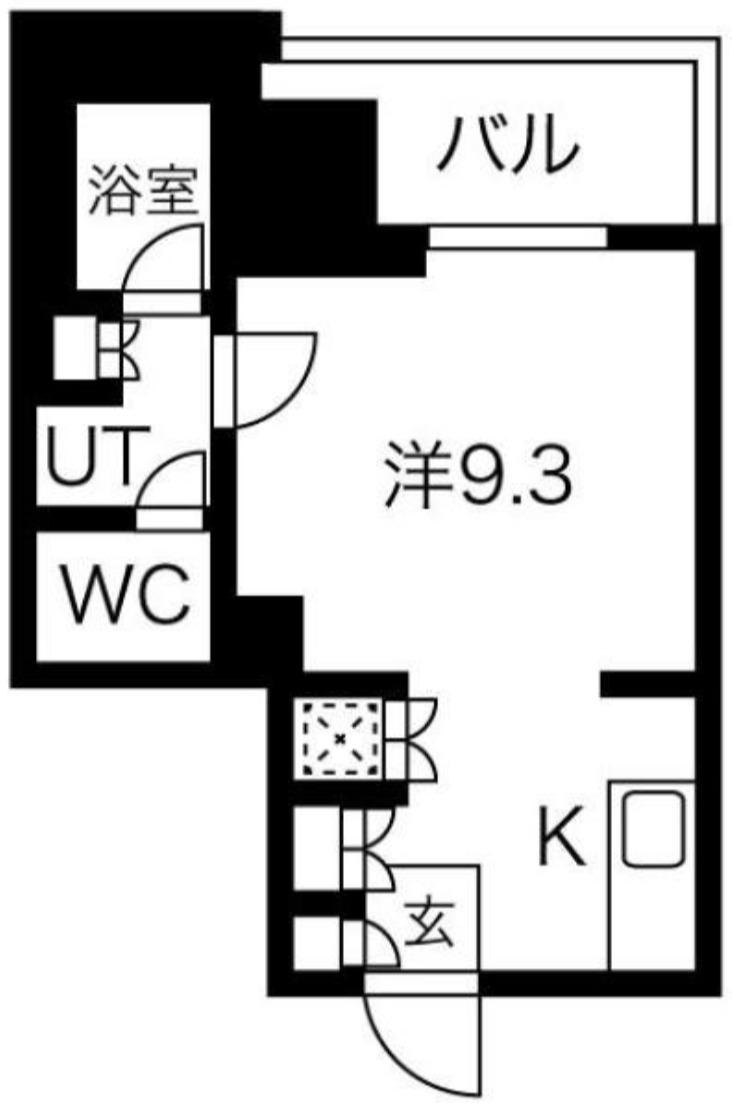 フォレシティ神田多町(1K/10階)の間取り写真