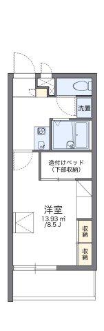 レオパレス島上(1K/3階)の間取り写真