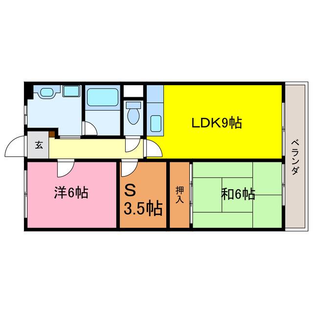 リイツマンション(2SLDK/2階)の間取り写真