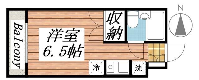 ロリエタワー川崎(1K/5階)の間取り写真