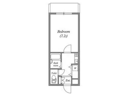エバースクエア同心(1K/6階)の間取り写真
