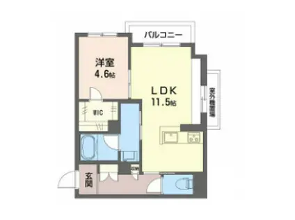 LUCIOLE(1LDK/3階)の間取り写真