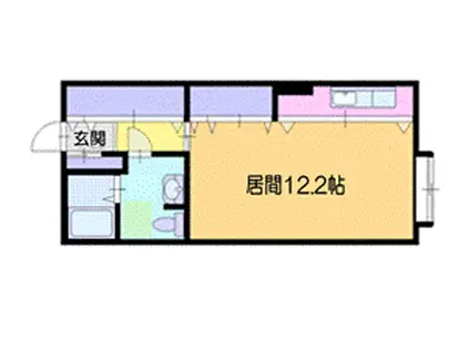 JR函館本線 銭函駅 徒歩10分 2階建 築20年(1K/2階)の間取り写真