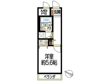 朝日プラザステーションコア福山西町(ワンルーム/5階)の間取り写真