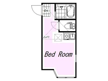 ユナイト芹が谷アゾレス(ワンルーム/2階)の間取り写真