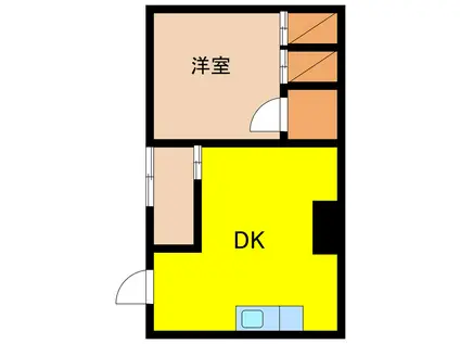 ソフィアマンション(ワンルーム/3階)の間取り写真