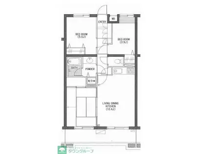 LANAIHILLSIDE1188(3LDK/4階)の間取り写真