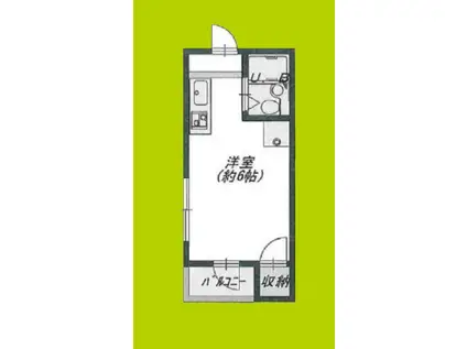 エルメゾン九条(ワンルーム/2階)の間取り写真