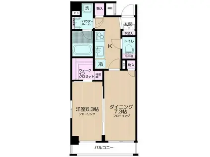 日神デュオステージ本所吾妻橋(1DK/4階)の間取り写真