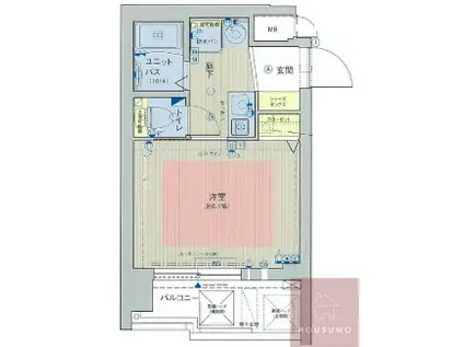 エステムコート新大阪Vソレックス(1K/12階)の間取り写真
