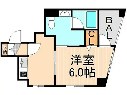 FOR YOU(1K/3階)の間取り写真