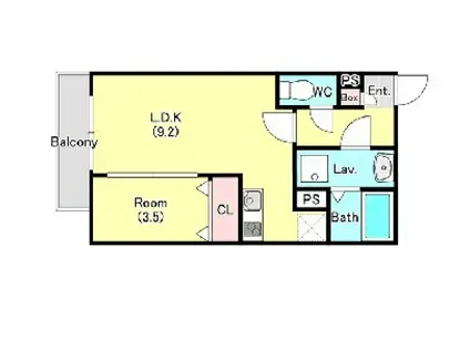ジーメゾン岩槻モデラート(1LDK/2階)の間取り写真
