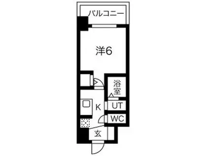 エステムコート名古屋ステーションクロス(1K/11階)の間取り写真