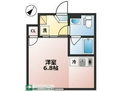 L-STAGE宮崎台(ワンルーム/3階)の間取り写真