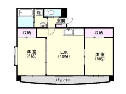 フェリーチェ桂(2LDK/5階)の間取り写真
