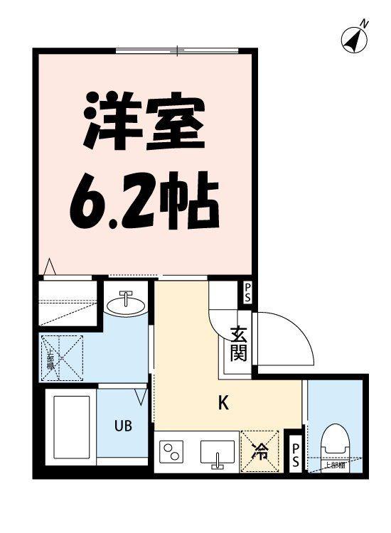 ROBOT HOME 東浦和Ⅱ(1K/3階)の間取り写真