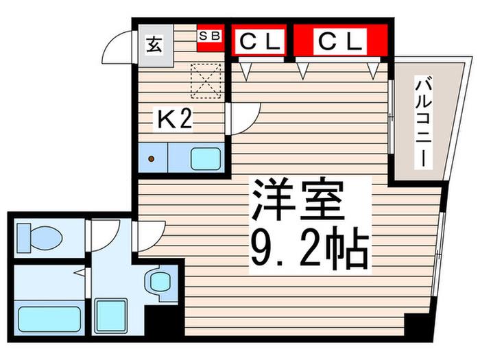 PRIMAVERA西葛西(1K/2階)の間取り写真