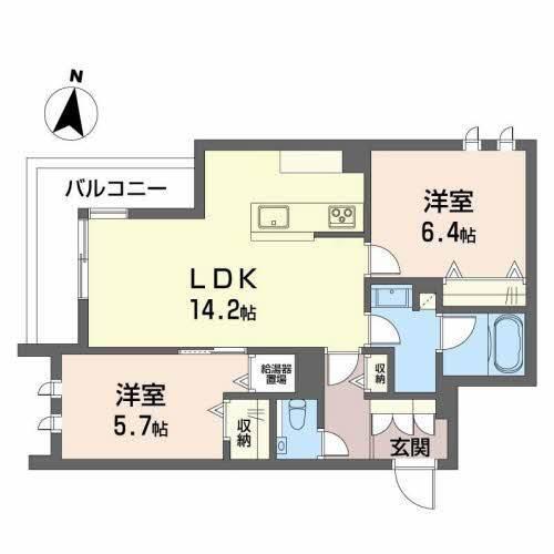 アルタ・クオリタ(2LDK/3階)の間取り写真