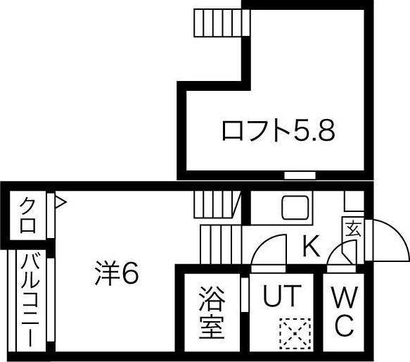 LALA FLAT ATSUTA KIRITOCHOU(1K/1階)の間取り写真