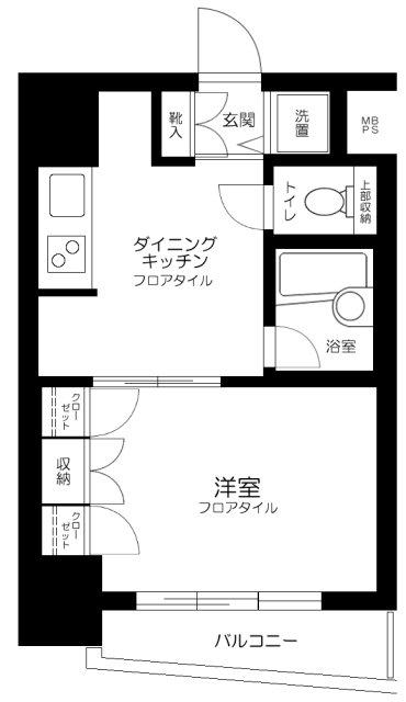 シーアイマンション池袋西(1DK/8階)の間取り写真