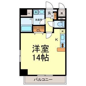 セントアビエス(ワンルーム/3階)の間取り写真