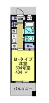 MAISON DE HANEDA(1K/3階)の間取り写真
