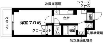 カルミア・甲子園(1K/5階)の間取り写真