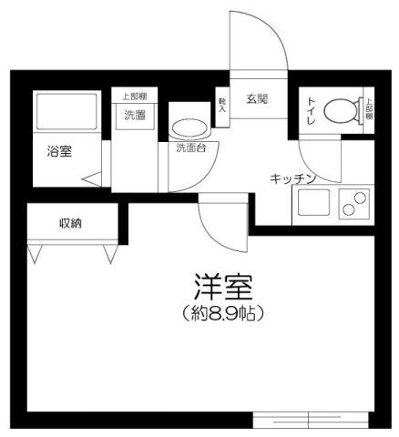 スマイラス川口並木(1K/2階)の間取り写真