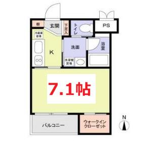 PATRIA(1K/3階)の間取り写真