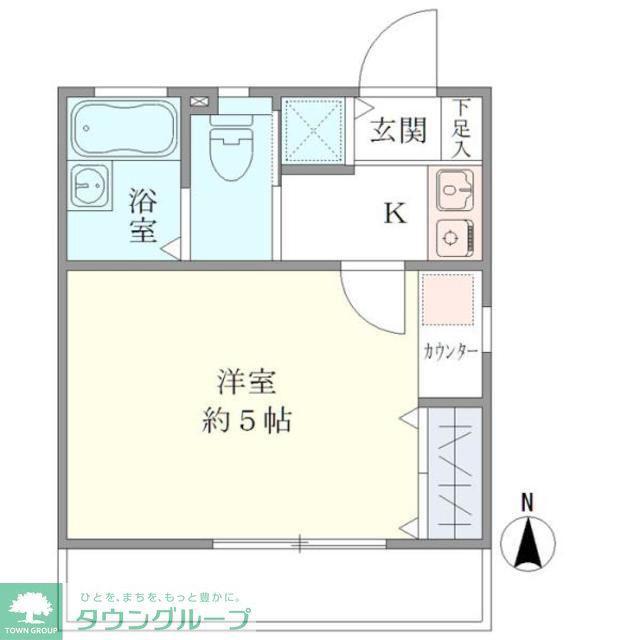 アパート・コスモ(1K/1階)の間取り写真