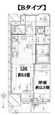 GARDEN XAVIS木場(1LDK/9階)の間取り写真