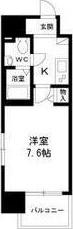 エコロジー鶴舞レジデンス(1K/3階)の間取り写真