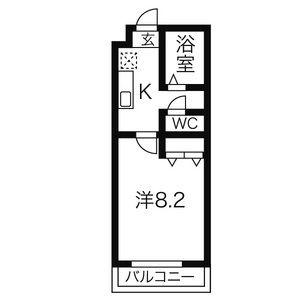TS DREAM甚目寺北(1K/2階)の間取り写真