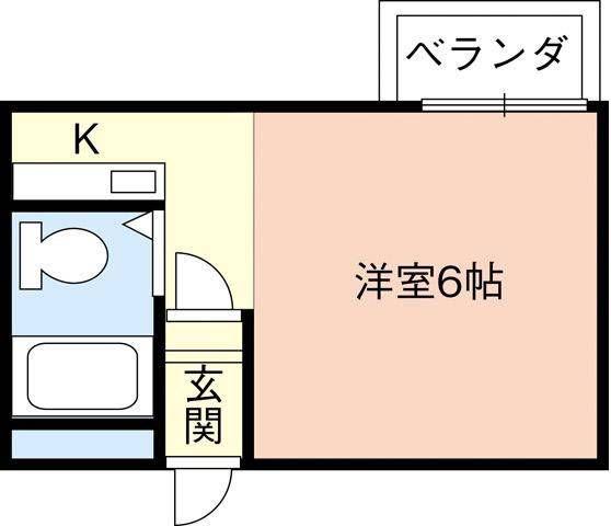 サンコープラザ吹屋町(ワンルーム/3階)の間取り写真